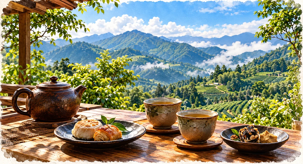 紅茶茶席的情境示意圖